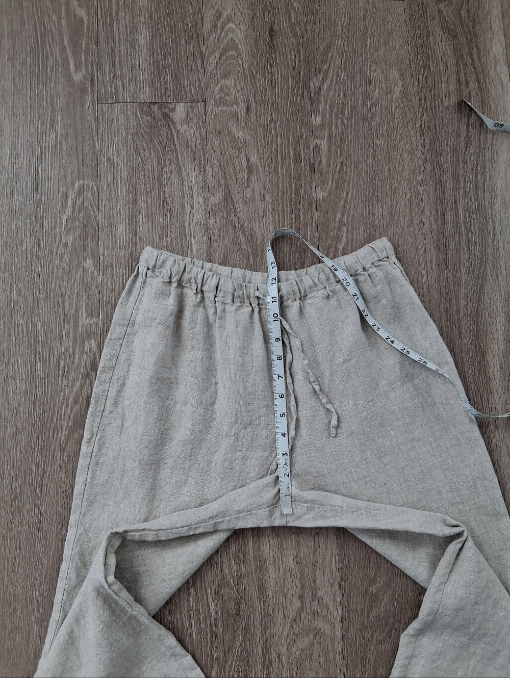 Reformation Olina Linen Pant In Oatmeal - Picture 12 of 16